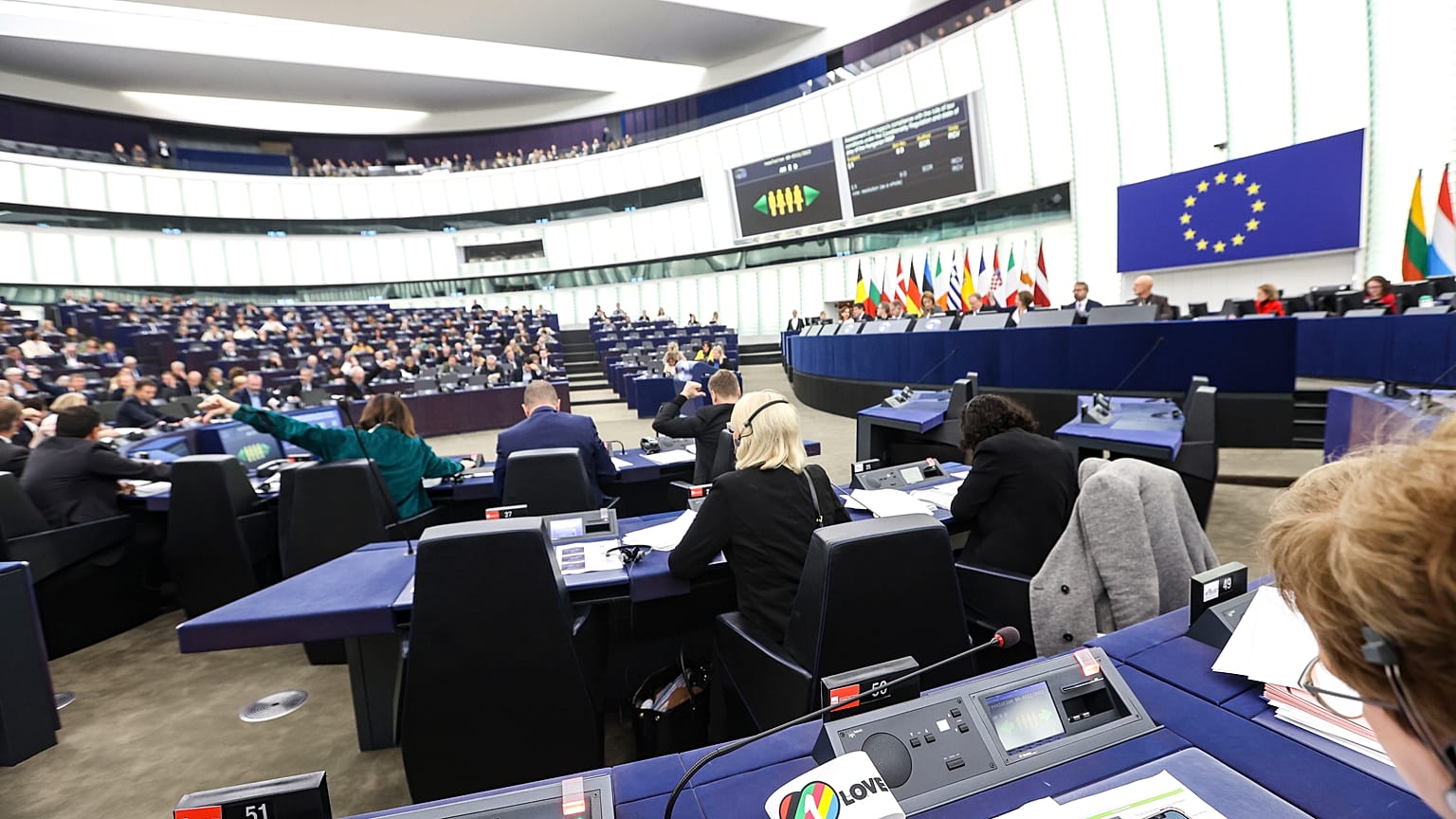Szavazás az EP-ben 2022. november 24-én