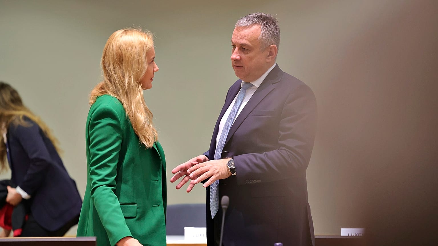 Kadri Simson energiaügyi biztos és Jozef Sikela, a cseh kormány energiaminisztere egyeztet Brüsszelben