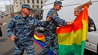 Le 27 mai 2012, Moscou, tentative de marche des fiertés