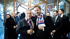 Eduard Heger said he gave Viktor Orban a new scarf "as winter is approaching".