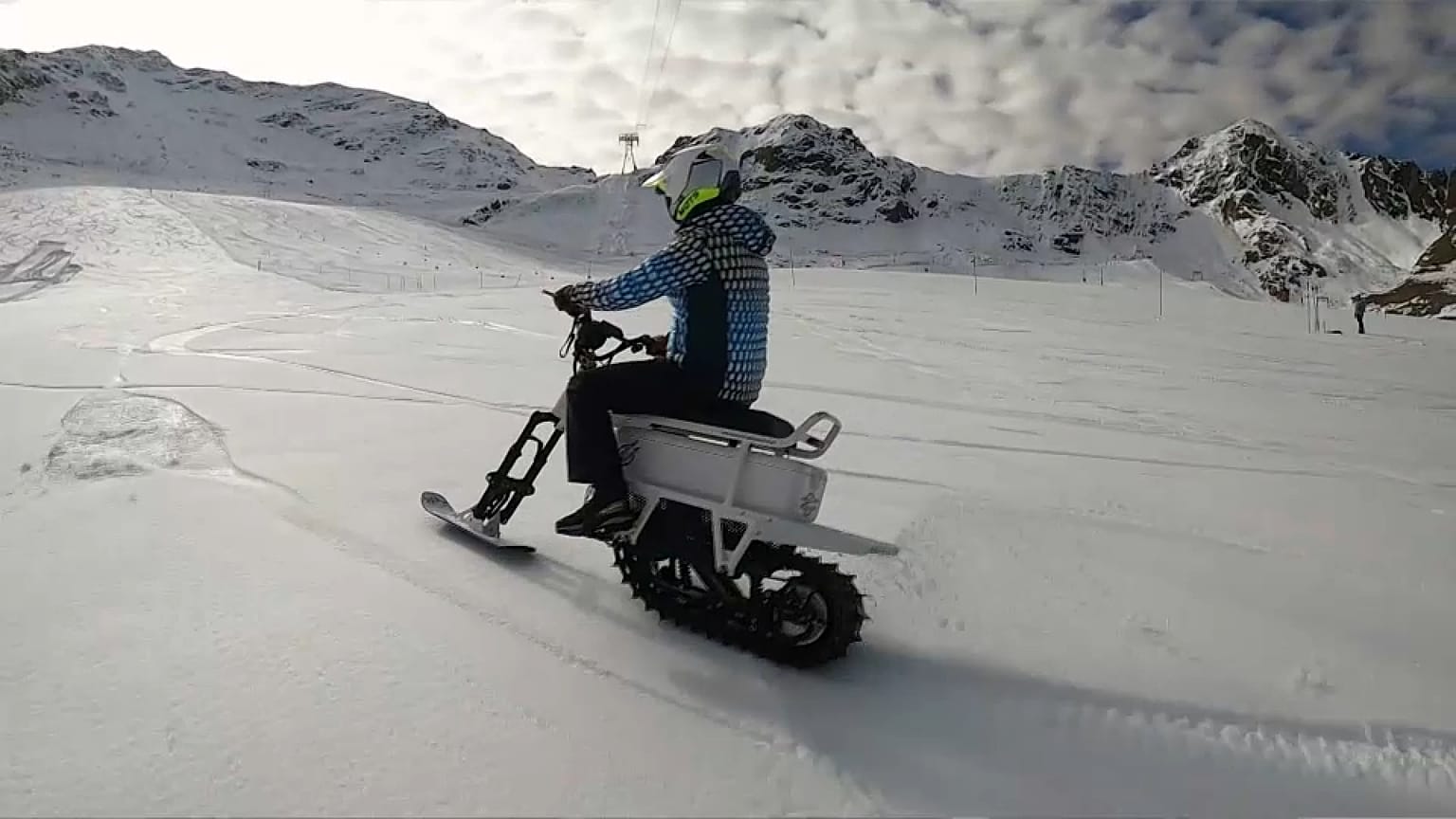 Ein Moonbike in Aktion in Ischgl