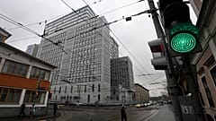 A general view shows the Russian Investigative Committee headquarters in Moscow.