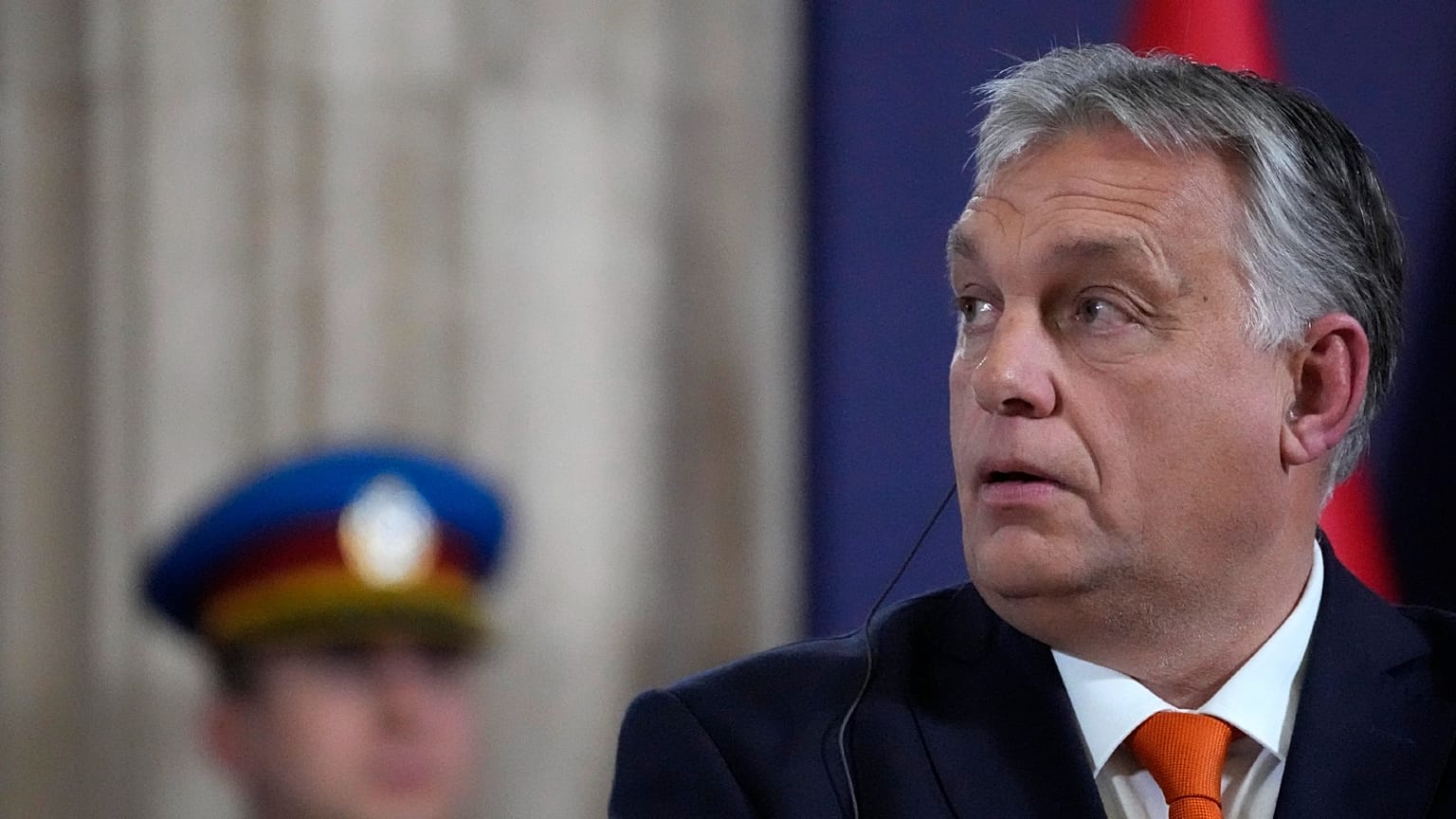 Hungary PM Viktor Orban at a V4 Summit in Kosice on Thursday, 24 November.