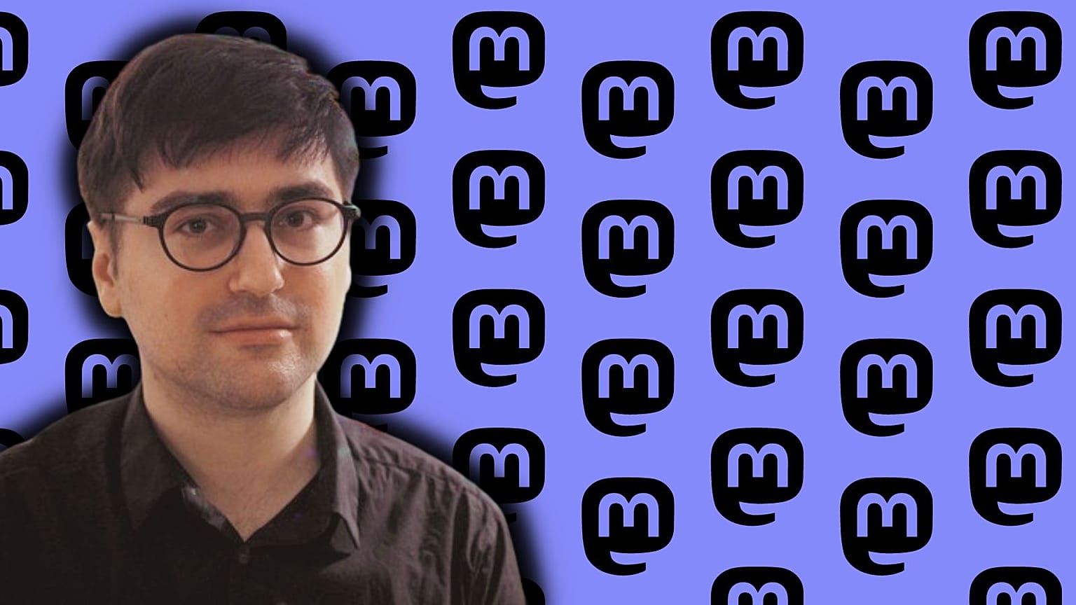 Mastodon's logo and Mastodon profile photo of its creator Eugen Rochko.