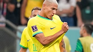Richarlison celebra golo do Brasil frente à Sérvia no Campeonato do Mundo de Futebol Qatar 2022