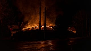 Горящий Херсон, 24 ноября 2022 года.