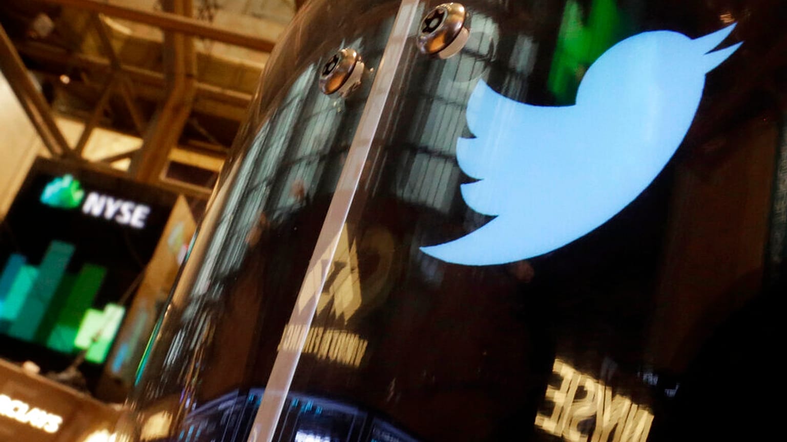 Το σήμα του twitter στο χρηματιστήριο της Νέας Υόρκης