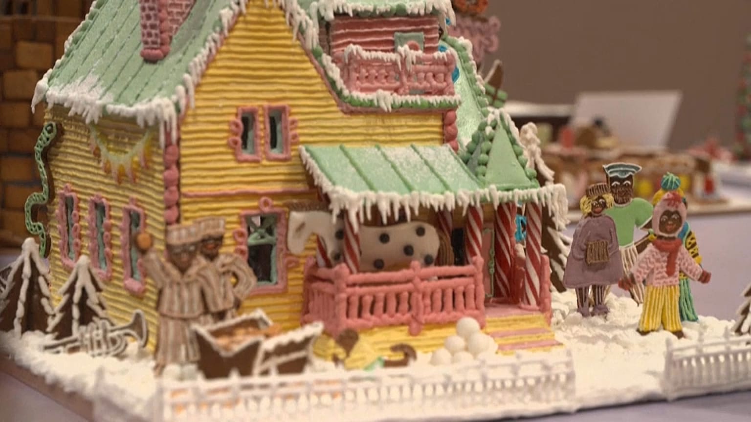 Lebkuchenhaus mit Pippi Langstrumpfs Pferd
