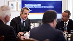Ο πρωθυπουργός Κυριάκος Μητσοτάκης προεδρεύει στη συνεδρίαση του υπουργικού συμβουλίου, στο Μέγαρο Μαξίμου