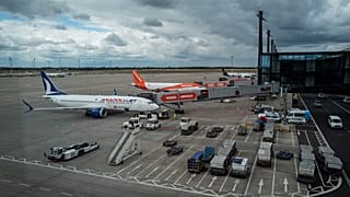 Flugzeuge am Hauptstadtflughafen BER