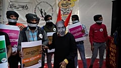 Protesta de los trabajadores de Amazon en la India
