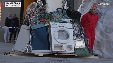 Greenpeace activists are concerned about the additional consumer waste created by Black Friday sales