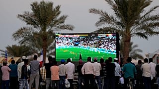 Public Viewing an diesem Freitag in Al-Ruwais. Katar verlor gegen Senegal