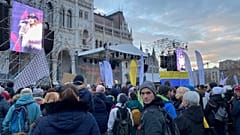 tanártüntetés a Kossuth téren 2022. november 26.