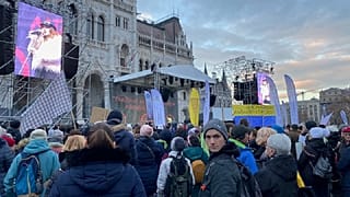 tanártüntetés a Kossuth téren 2022. november 26.
