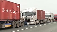 Пробка на украинско-румынской границе.