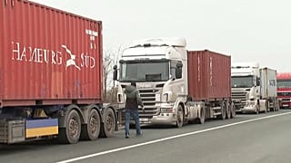 Пробка на украинско-румынской границе.