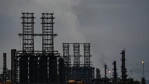 View of the Jose Antonio Anzoategui oil complex in Barcelona, Anzoategui State, Venezuela. 