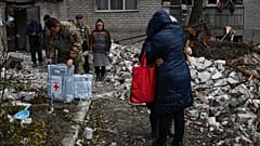 Последствия российского удара по городу Часов Яр в Бахмутском районе Донецкой области