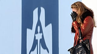 Holodomor felaketi için Kiev'de bulunan anıt 