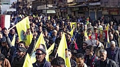 Manifestação em Qamichli