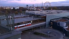 Bahnhof in Wien in Österreich