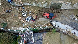 Eine Schlammlawine hat den Ort Casamicciola durchquert