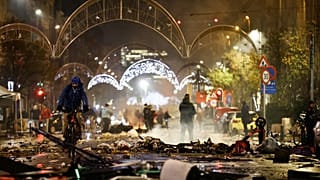 Des émeutes ont touché le centre-ville de la capitale belge, le 27 novembre 2022.