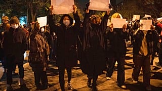 Demonstration in Peking, 27.11.2022 