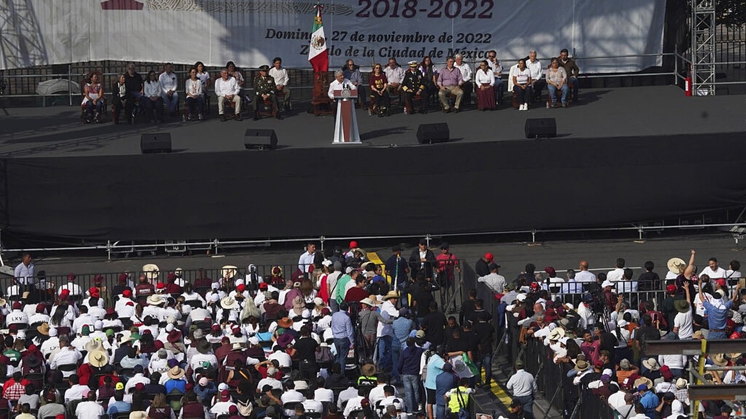 Il presidente messicano Andres Manuel Lopez Obrador 