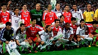 لاعبو الولايات المتحدة وإيران بكأس العالم 98