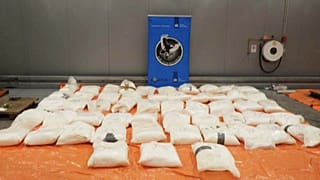 Droga apreendida na operação coordenada pela Europol, com polícias de diversos países da Europa, EAU e dos EUA