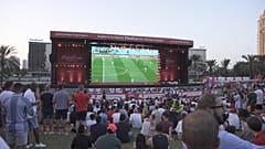 Fan-Zone in Dubai während der WM