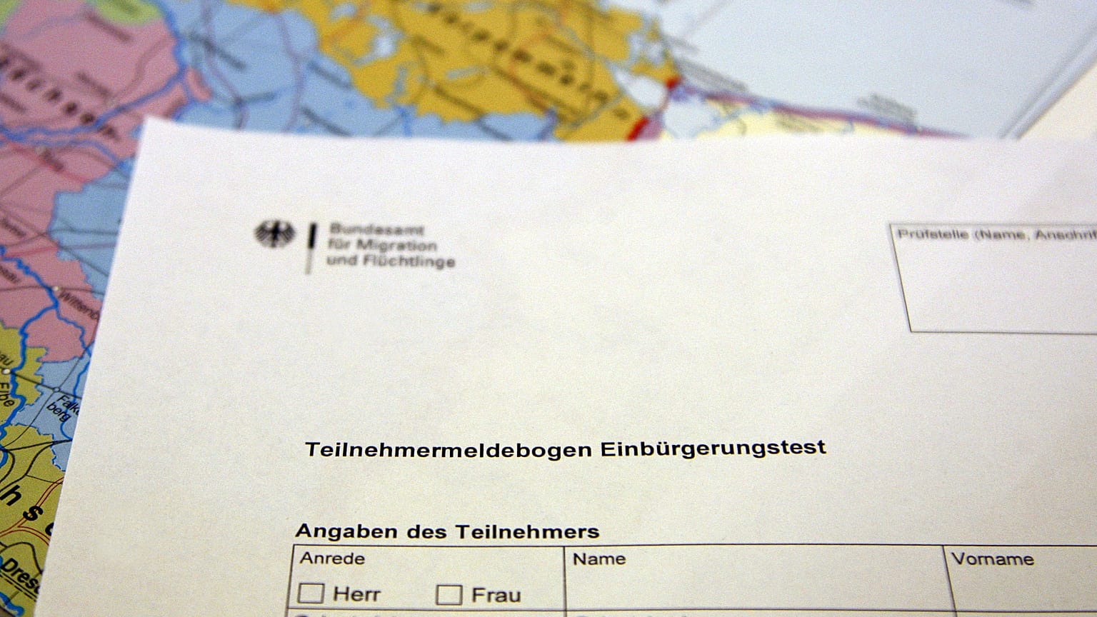 Einbürgerungstest (Aufnahme aus dem Jahr 2008)