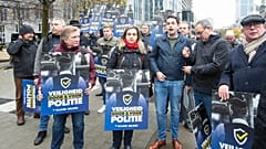 Акция протеста в Брюсселе