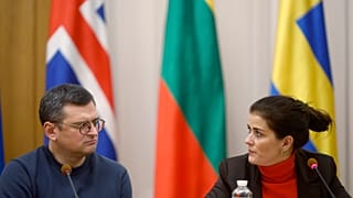 Министры иностранных дел Украины и Исландии Дмитрий Кулеба и Тордис Колбрун Гилфадоттир