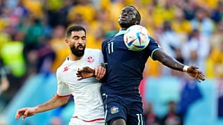 لقطة من مباراة تونس وأستراليا
