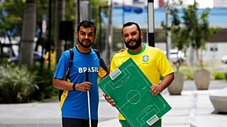 Carlos Junior com o intérprete Hélio Fonseca