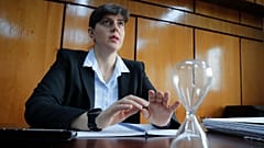 Laura Codruta Kovesi during an interview with the Associated Press, in Bucharest, Romania, on Oct. 4, 2019.