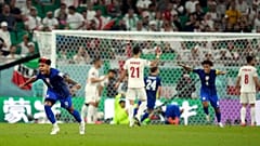من مباراة المنتخبين الإيراني والأمريكي في كأس العالم في قطر، 30 نوفمبر 2022