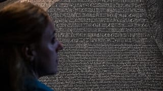 La pierre de Rosette au British Museum à Londres (Angleterre) - 11.10.2022