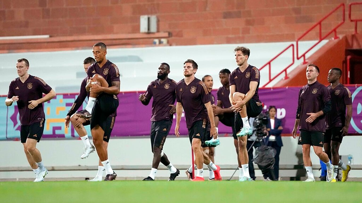 L'équipe d'Allemagne à l'entraînement (30/11/22)