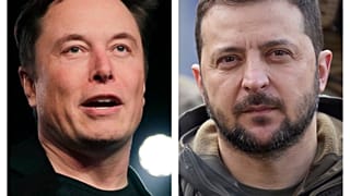 Илон Маск и Владимир Зеленский