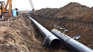 Doğal gaz boru hattı inşaatı