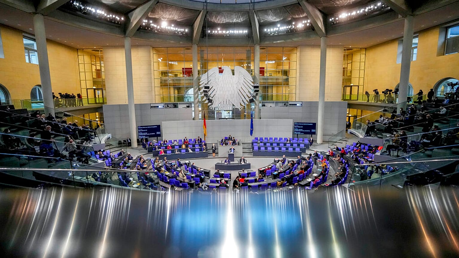 L'hémicycle du Bundestag