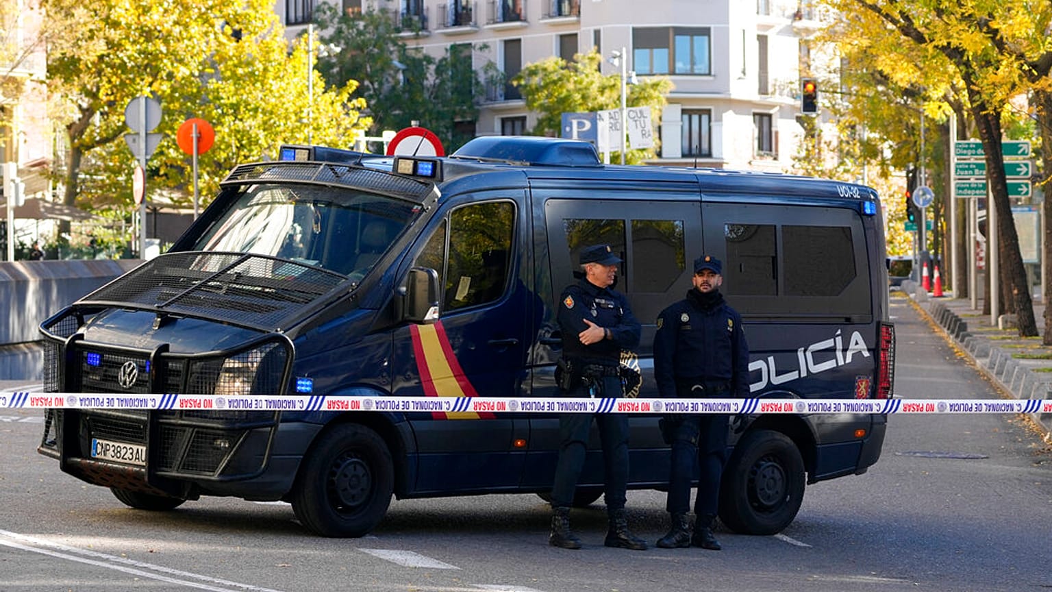 Einsatz der spanischen Polizei in Madrid