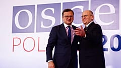 I ministri degli Esteri ucraino e polacco, Dmytro Kuleba e Zbigniew Rau