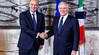 Νίκος Δένδιας και Αντόνιο Ταγιάνι στην πρόσφατη συνάντησή τους στη Ρώμη