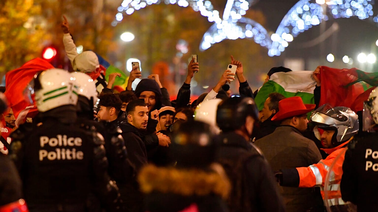 Kleinere Ausschreitungen in Brüssel nach Marokkos WM Sieg gegen Kanada