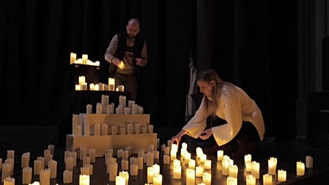 Live music and artificial lighting against the backdrop of blackouts in Ukraine.